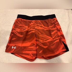 Under Armour Black and Red Sports Shorts